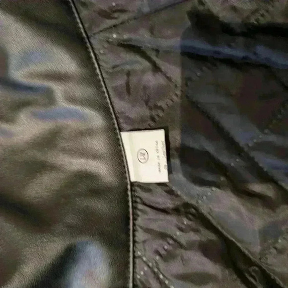 Black leather dog jacket for m L dogs - Picture 5 of 6
